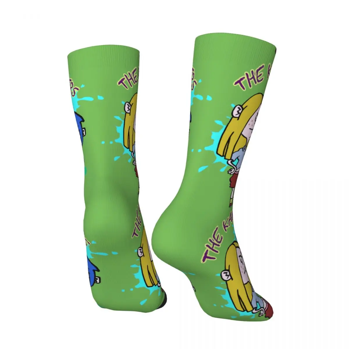 Funny Happy Men's compression Socks The Kankers Retro Harajuku Ed Edd n Eddy The Mis-Edventures Hip Hop Seamless Crew Sock