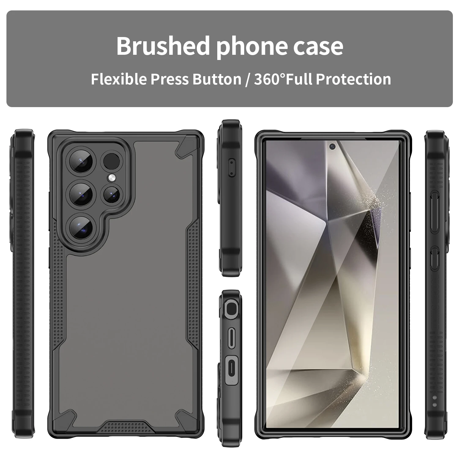 Frosted Case For Samsung Galaxy S24 S25 S23 S22 Ultra S24 FE Plus A16 A26 A06 A36 A56 Shockproof Case - náhled 2