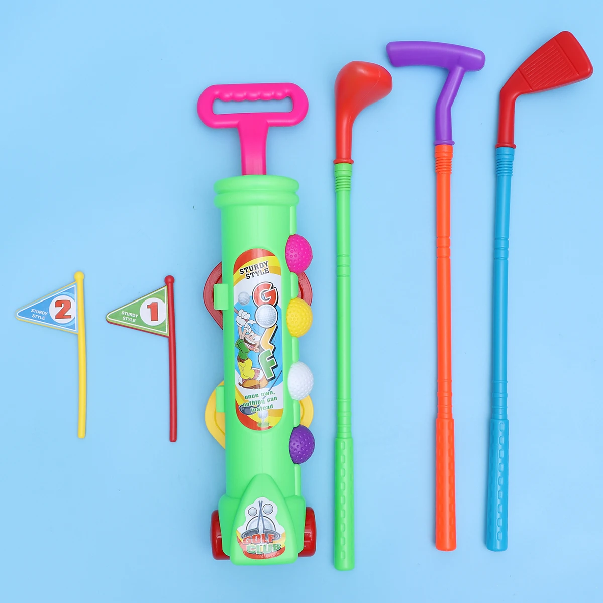 Set da golf Divertimento all'aria aperta Giocattoli sportivi Bambino Adulto Educativi per interni Bambini per bambini