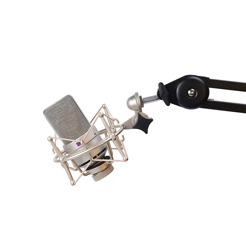 Microphone Metal Shock Mount condenser Mic Stand for Live Streaming