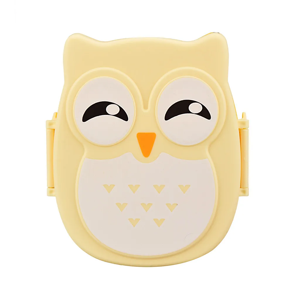 Owl Shaped Lunch Box With Compartments Lunch Food Container With Lids Almacenamiento Cocina Portable Bento Box For Kids School