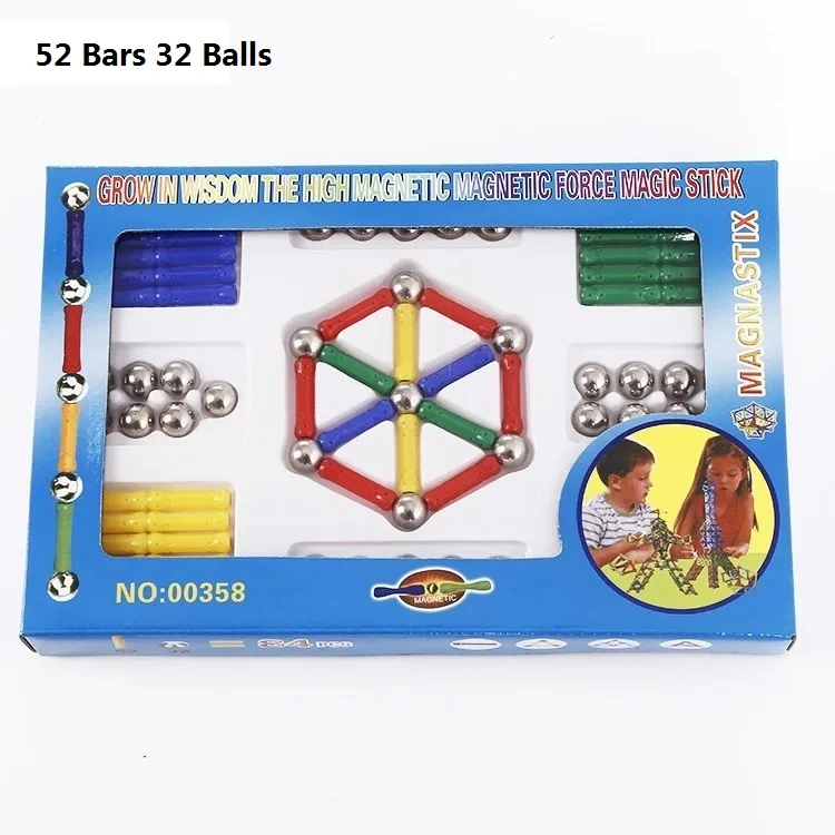 Magnetic Buildin Blocks DIY Toys Kids Educational Toys Stimulate Kids BrainImagination Cultivate Kids Practical Ability Toys