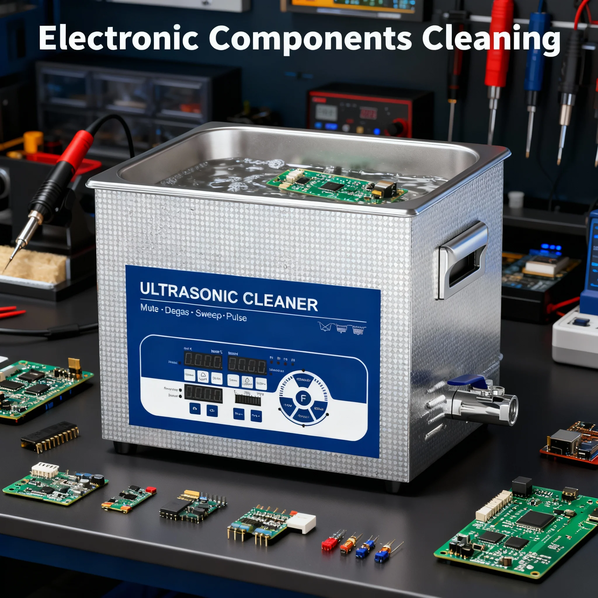 Granbo 10L Ultrasonic Cleaner Multi-Function Laboratory 120KHz 80KHz Multi-Frequency Intelligent Sweep Degas New 2025