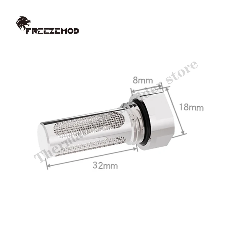 FREEZEMOD Water Cooling Filter, Reservoir Built-in For Medical & Industrial Cooler Impurity Filtering 30 Mesh, GLQ-CNZ