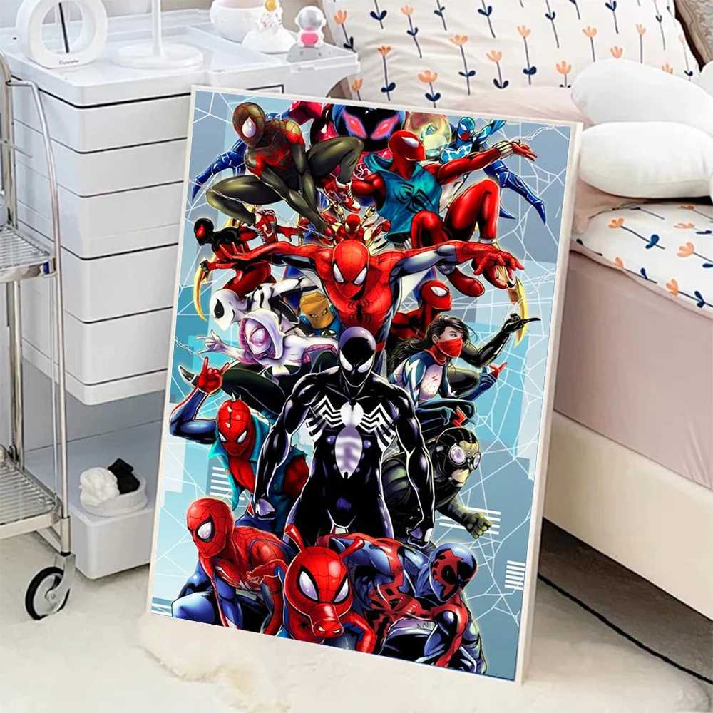 

Disney Marvel Человек-паук полная алмазная живопись Мстители 5D DIY Алмазная вышивка герой мультфильм подарок домашний декор