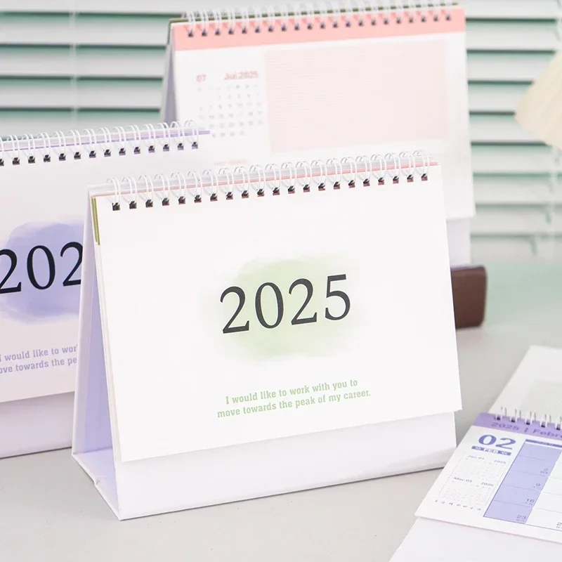 New 2025 Desk Calendar Large Coil Calendar Books Annual To Do List Monthly Daily Planner Time Manegement Schedule Organizers