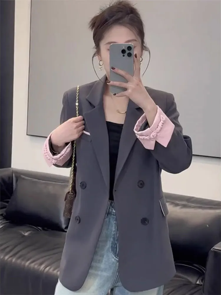 

Профессиональный повседневный женский костюм Jaet, новинка весны 2024, топ для похудения, качественный материал, длинный све