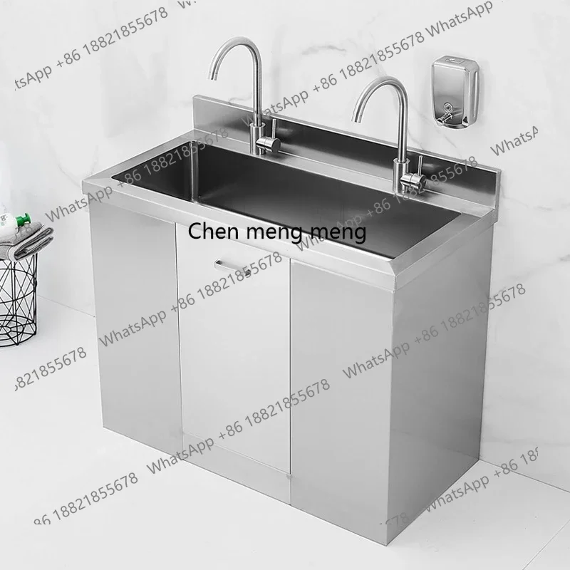 A139 304 stainless steel medical purification pool disinfection induction sink foot-operated sink sink