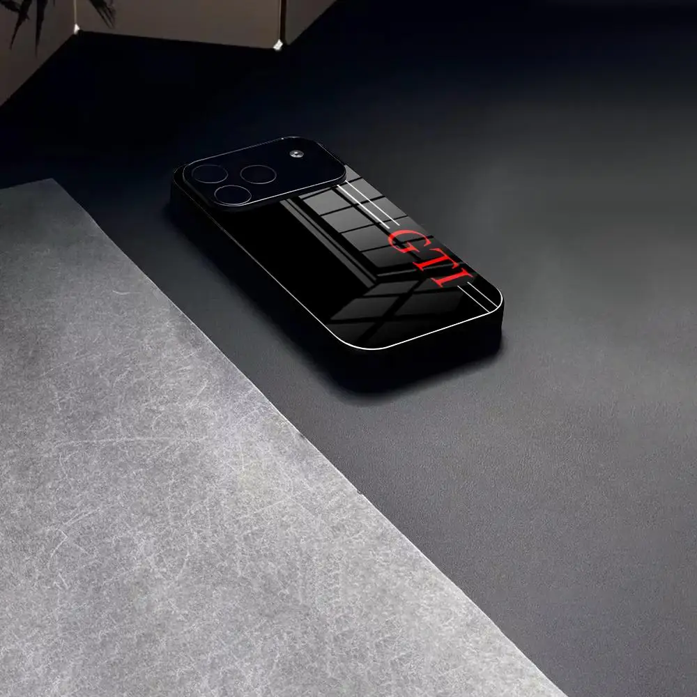 Golf MK1 G-GTI Auto-Handyhülle aus Glas für Samsung S26 S25 S24 S23 Ultra iPhone 17 15 14 16 13 Pro Max Plus Cover
