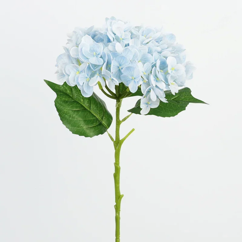 Artificial Flowers Real Touch Latex 21 Inch Large Hydrangea Home Decor Bridal Bouquet Wedding Allergy Free 6 Pieces 53cm