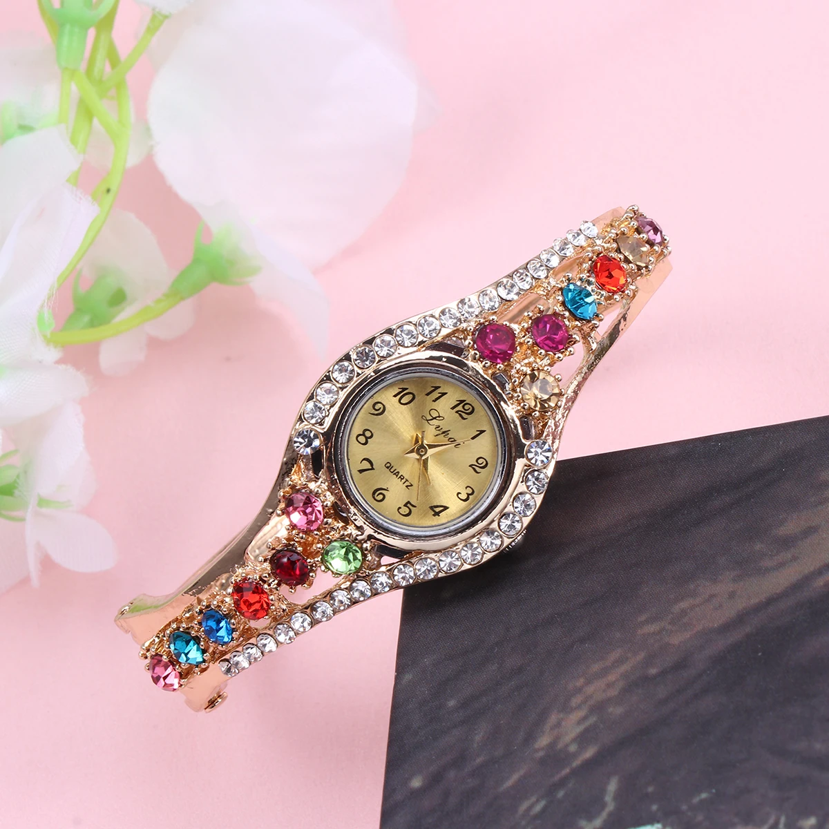

Trendy Women Watches Fashion Elegant Bracelet Watch Colorful Fashion Quartz Watch Durable Christmas Gifts