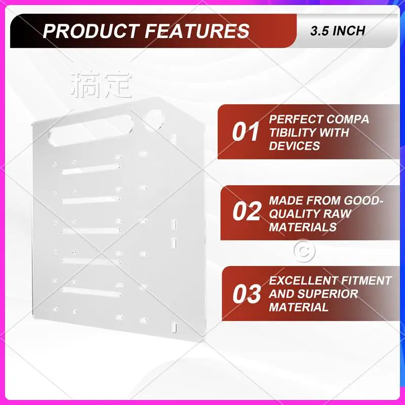 

AP-3.5 Inch Desktop Hard Disk Rack Transparent Acrylic Mechanical Hard Disk Cage External Hard Disk Storage Box