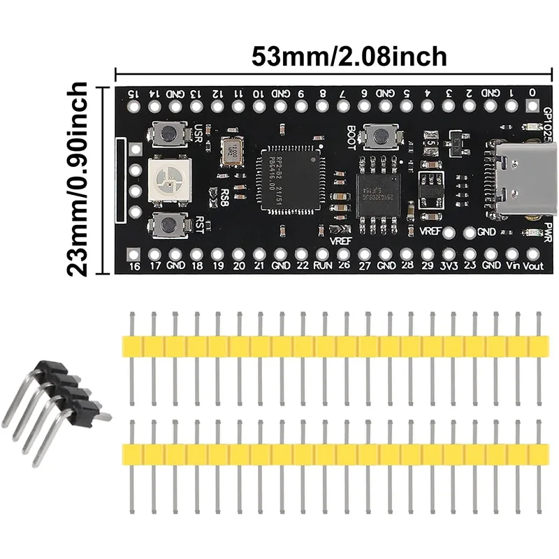 XZG Official Raspberry Pi Pico Board RP2040 Dual-Core 264KB ARM Low-Power Microcomputers High-Performance Cortex-M0+ Processor