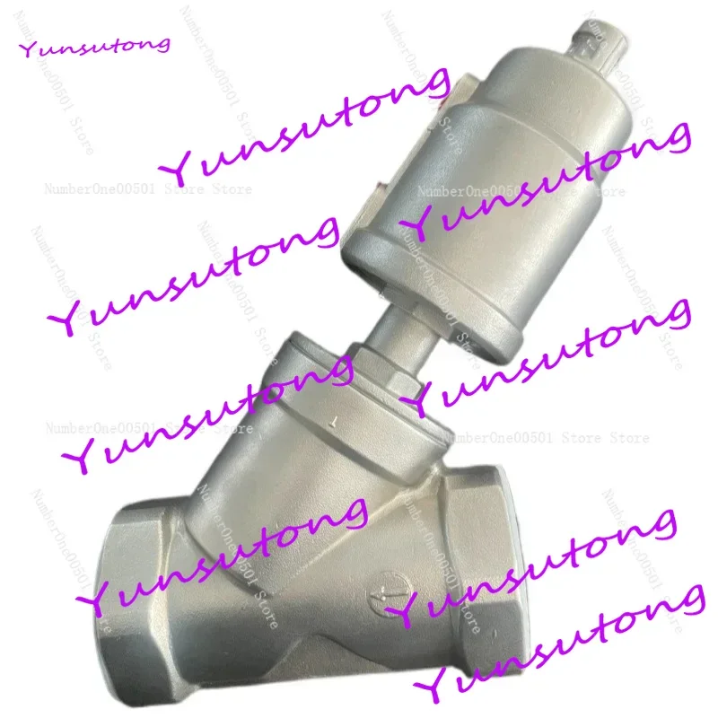 

Factory Outlet DN50 2 Way Double Acting Stainless Steel Air Control Angle Valve Pneumatic Thread Angle Seat Valve