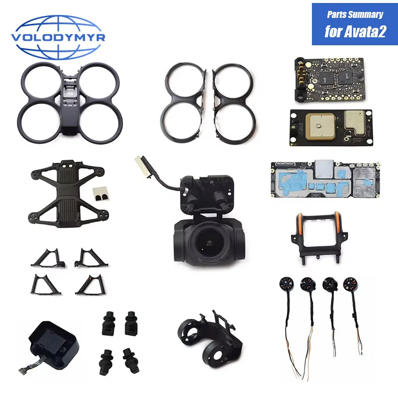 

VOLODYMYR Genuine Avata 2 Round Propellers Guard Upper Shell Middle Cover AVATA 2 Motor Gimbal Camera Line ESC GPS Board
