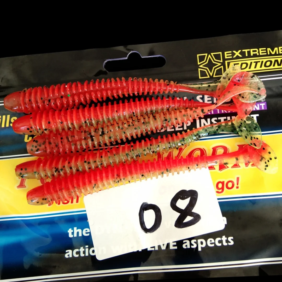 5pcs 11cm/5g 10cm/4.3g Lure Shad Swimbait Vibro Fat Artificial Soft Silicone Bait Leurre Souple Pesca Shrimp Smell pike Bass