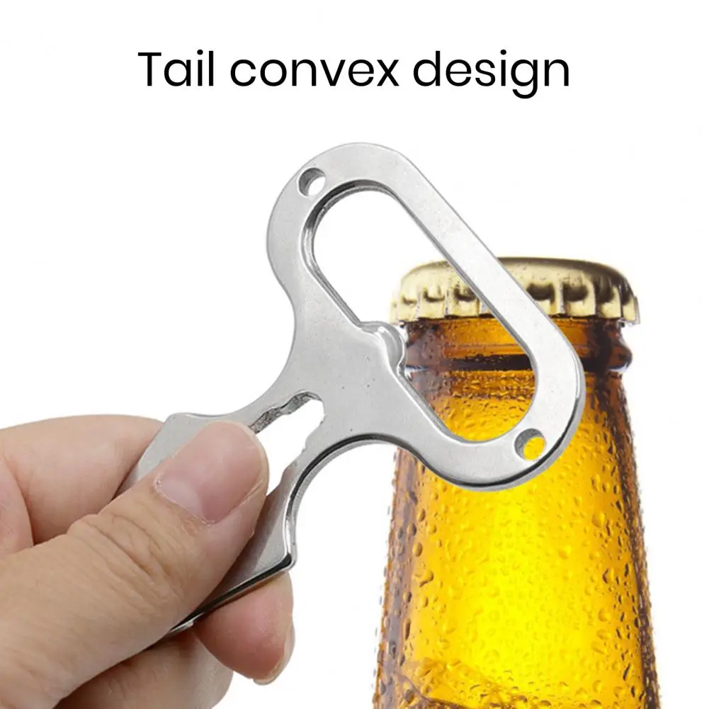 Compact Outdoor Wrench Easy Grip Wrench Portable Outdoor Defense Tool Compact Wrench Bottle Opener Keychain for Camping Picnic