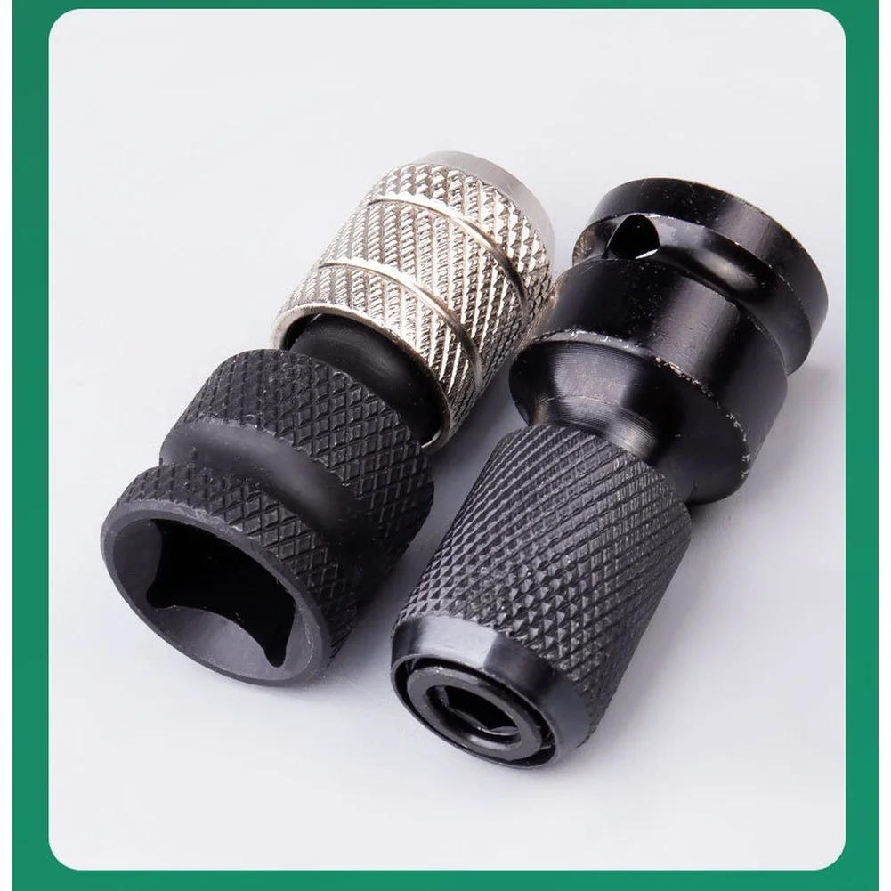 Adapter for 1/2 to 1/4 Hex Socket Conversion on For IMPACT Wrenches Using Carbon Steel and Telescopic Sleeve Design