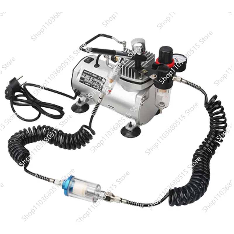 Small Air Compressor Silent Furniture Leather Repair Manicure Model Coloring Airbrush Air Pump Piston  110W 220V-240V