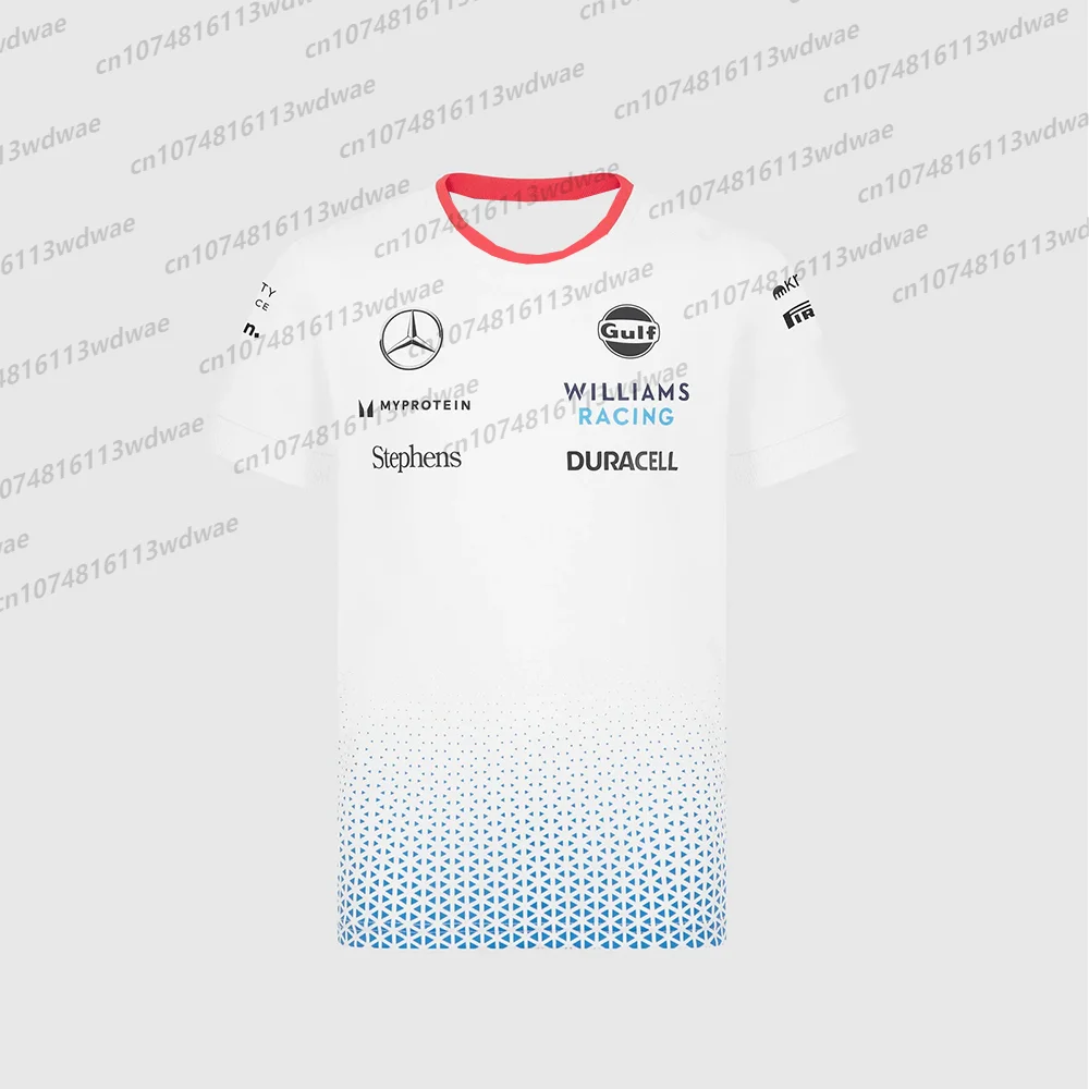 

Формула 1 Team Racing Официальная футболка с 3D принтом F1 Williams Race Team F1 2025 Товары Limited Edition Racing Jersey Top Fan