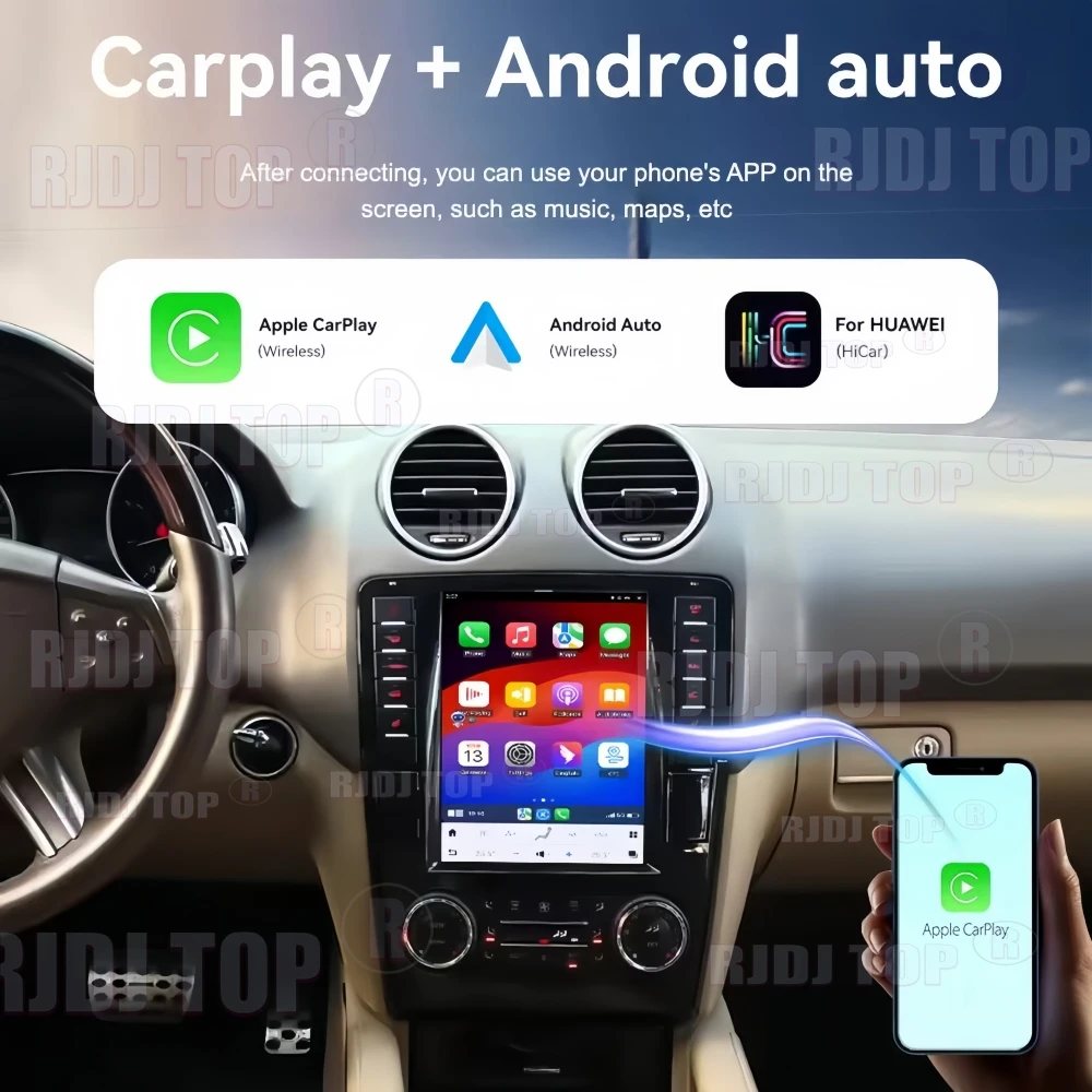 For Mercedes Benz ML W164 ML350 ML450 ML500 GL X164 G320 GL350 GL450 GL500 Android Auto Carplay Multimedia Player GPS Navi Radio