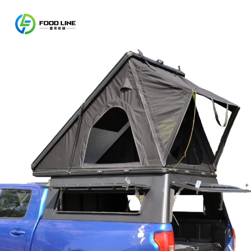 Customized Pickup Truck Canopy Tent Hardtop Bed Cover With Roof Tent Integration Pickup Truck Canopy for Ford Raptor Ranger