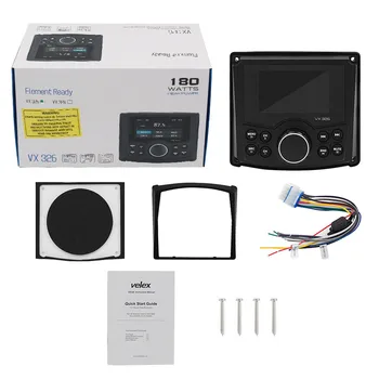 Bluetooth Waterproof Marine Digital Media Stereo Receiver with Audio/Video player DAB+ AM FM Streaming Music Boat UTV ATV Yacht