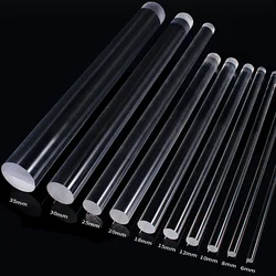 Clear Acrylic Round Rod Round 2mm 3mm 4mm 5mm 6mm 8mm 10mm 12mm 15mm 18mm 20mm 25mm 30mm 35mm 40mm 45mm 50mm 60mm 70mm 100mm