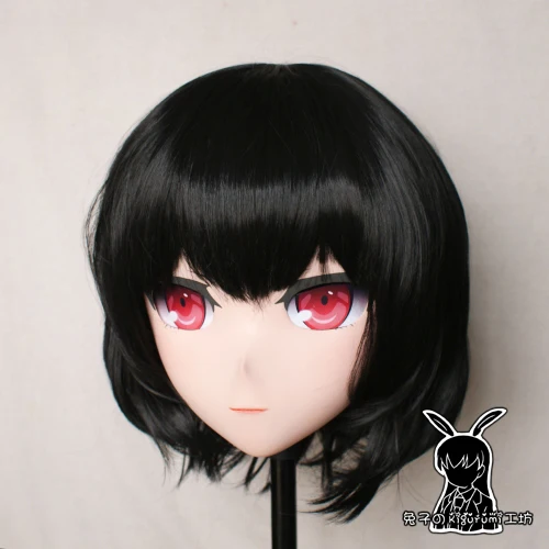 (KM529)Top Quality Handmade Female Resin Cosplay Japanese Role Play Kigurumi Mask Crossdresser Doll Transgender Mask