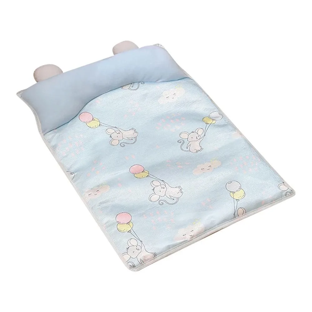 

Cute Ice Silk Cool Mat for Pet Breathable Anti-Slip Dog Ice Pad Nest Comfort Washable Ice Silk Dog Cat Bed Four Seasons