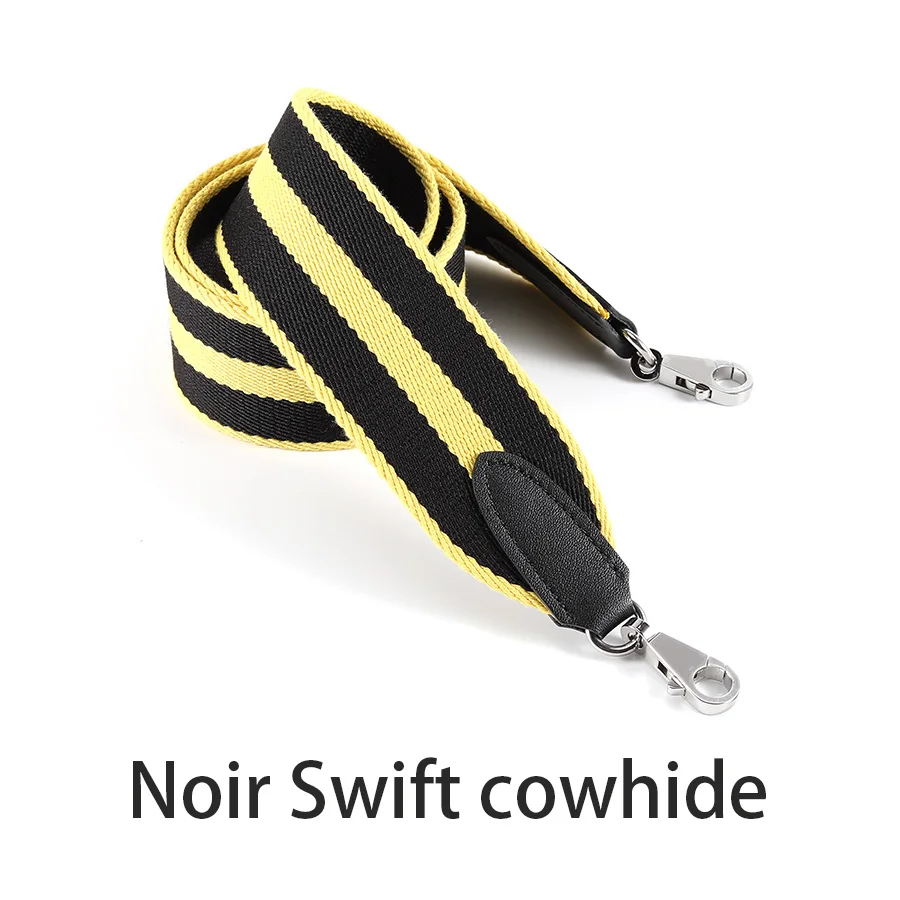 

Cowhide Leather Hand-Stitched 5cm Wide Woven Canvas Strap Shoulder Strap Bag Strap For Kelly Bag