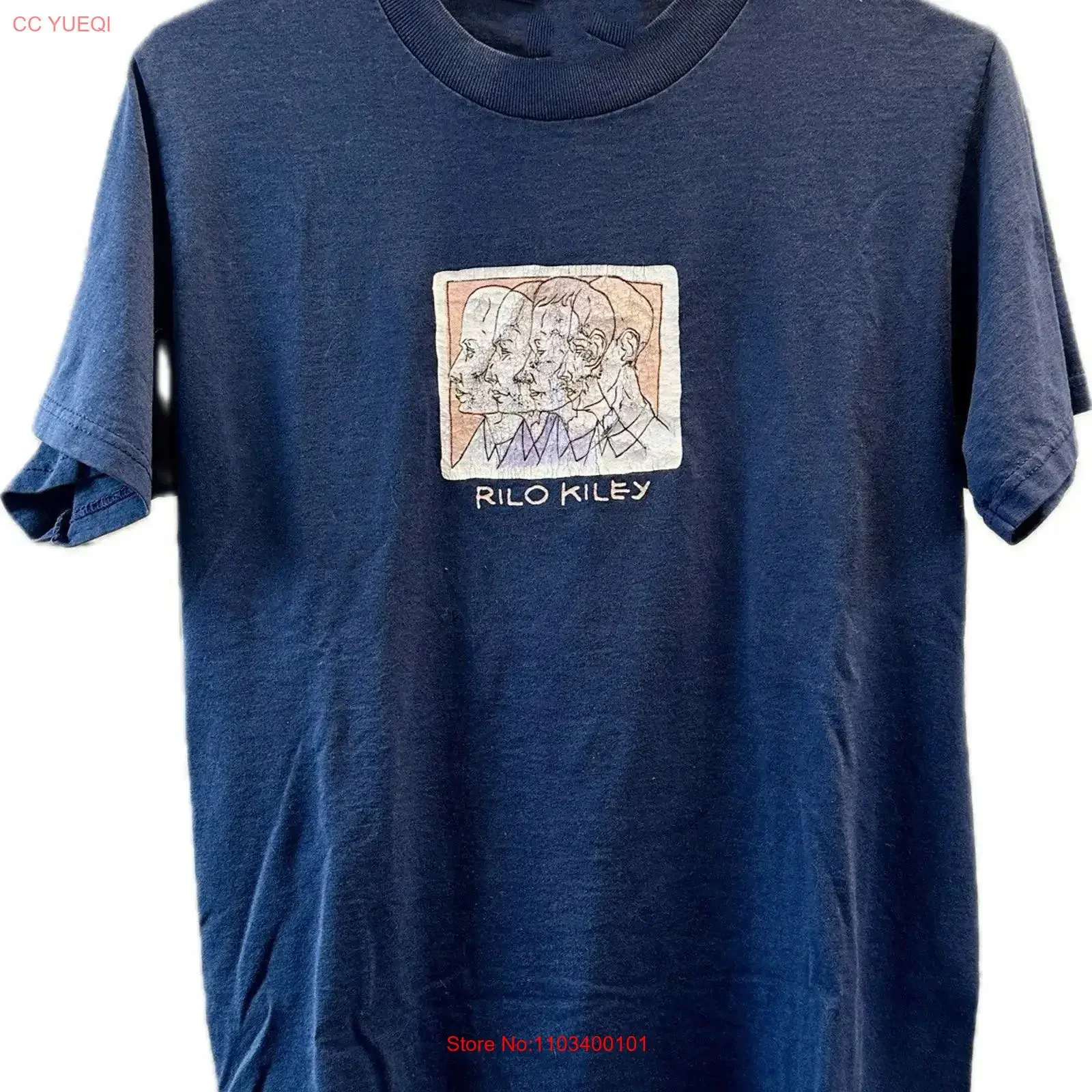 Camiseta vintage negra de la banda Rilo Kiley, todas las tallas S a 5Xl OM1833, vintage, lavada, con gráfico, transpirable y elástica