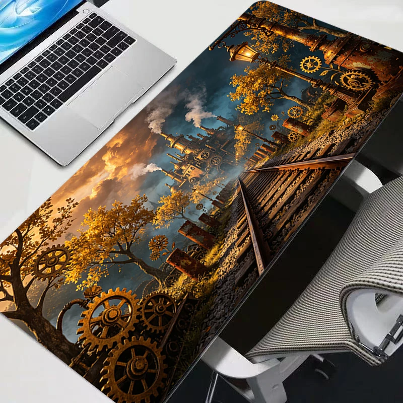 Mouse pad steampunk Computer Speed type carpet mat for e-sports players Laptop Keyboard durable Mousepad Office Desk Mat