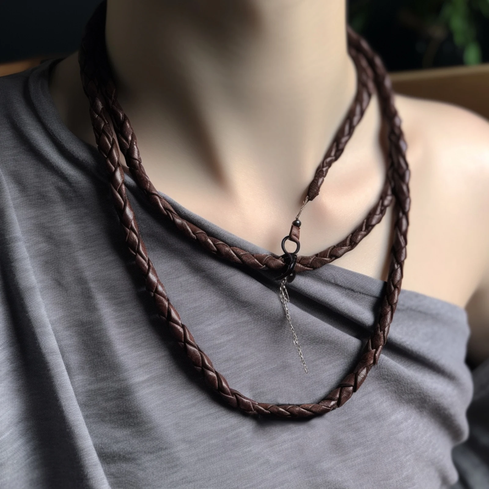 حبال مضفرة للخياطة ذاتية الصنع ، جلد صناعي ، نوى بأربعة خيوط ، حبال منسوجة ، قلادة ومستلزمات ، مترين ، 3 ، 4 ، 5 سوار ، 6 #4