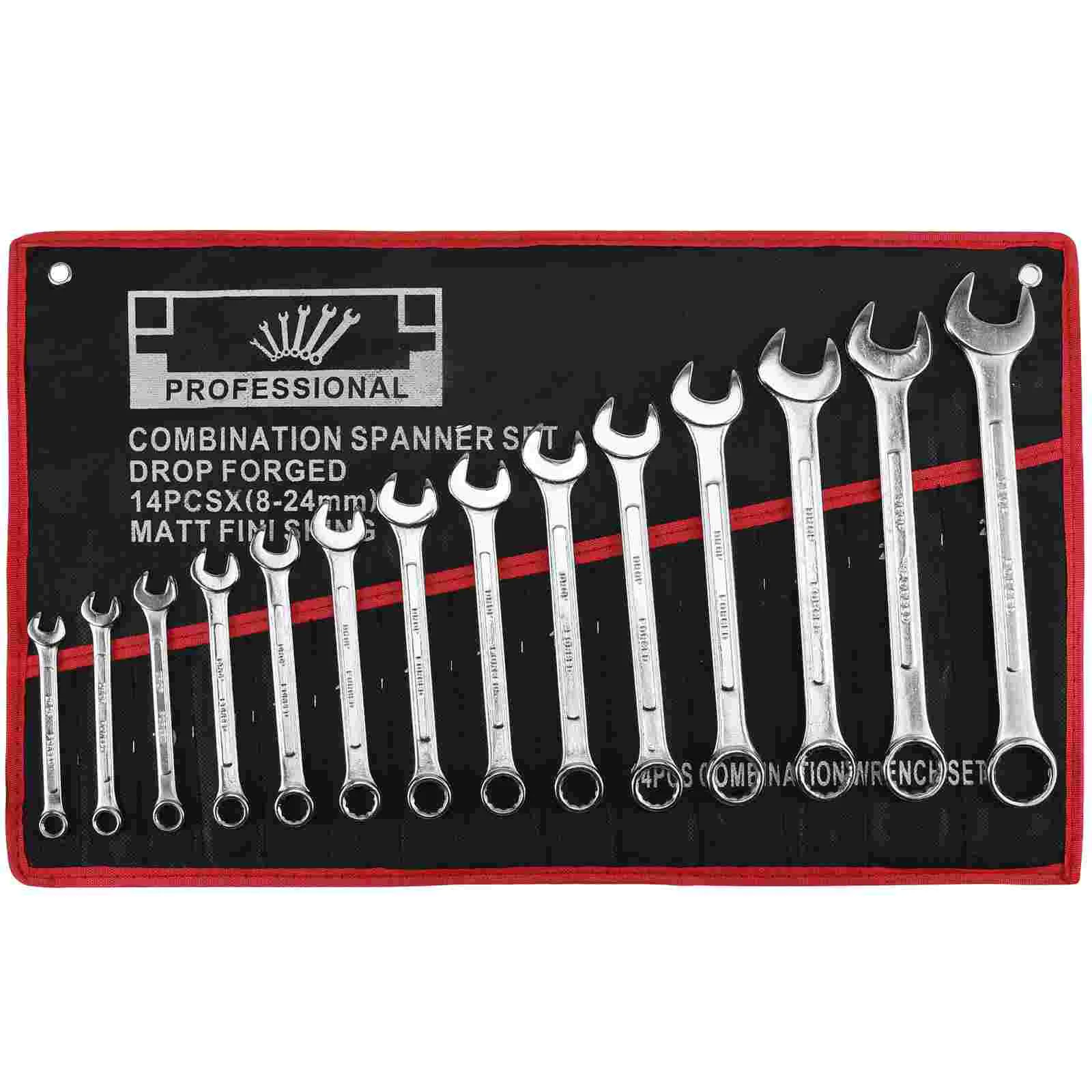 14 Pcs 14pcs Dual-purpose Wrench Set Brake Line Craftsman Chrome Vanadium Steel Wrenches