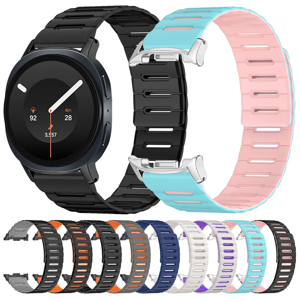 Silicone Band for Samsung Galaxy Watch 9/8/9LTE 44mm 40mm Magnetic Loop Strap for Galaxy Watch8 Classic 46mm Sport Bracelet Belt