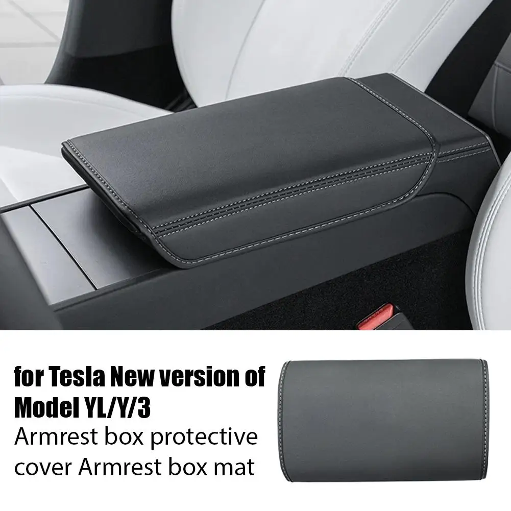 Für Tesla Model YL 6-Sitzer Y Juniper Armlehnenbox Schutzabdeckung Mittelkonsole Kratzschutz 2026 Auto-Innenausstattung Zubehör – Detail 2