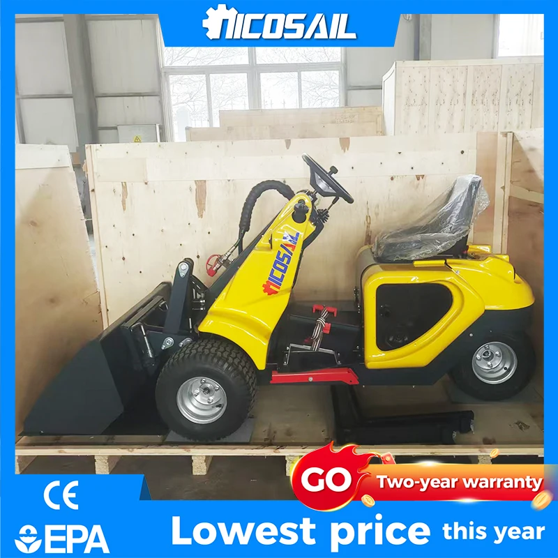 

Трехколесный мини-погрузчик с бортовым поворотом, стандарт EPA EU Stage V, грузоподъемность 350 кг, компактный, для ферм и садов