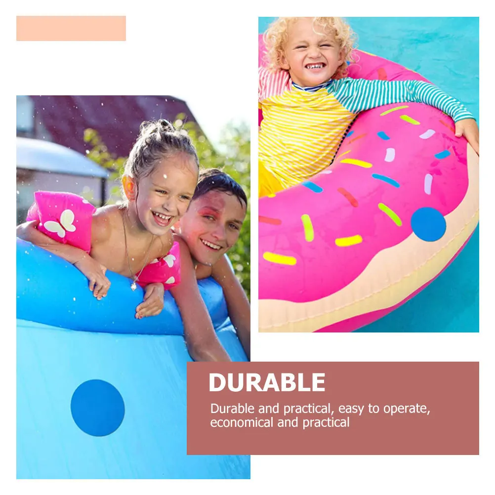 Patchs de réparation d'anneau de natation, 20 pièces, piscines gonflables, Kit de réparation de Patch PVC Durable et étanche pour radeaux, Kayaks, Patch adhésif