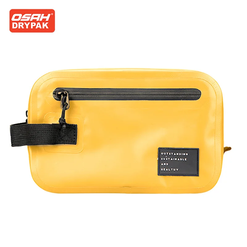 OSAH Yellow Outdoor Travel Waterproof Bag Mini 2L Capacity Small Handbag For Swimming Beach Moto Bag Cosmetic Package Tools Pack