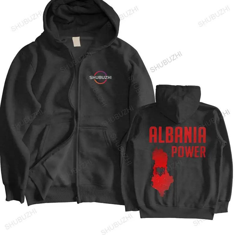 Albania Power Albanian Flag Map hoody Homme Soft Cotton jacket Patriotic hoodie Harajuku hooded coat Fashion pullover Clothing