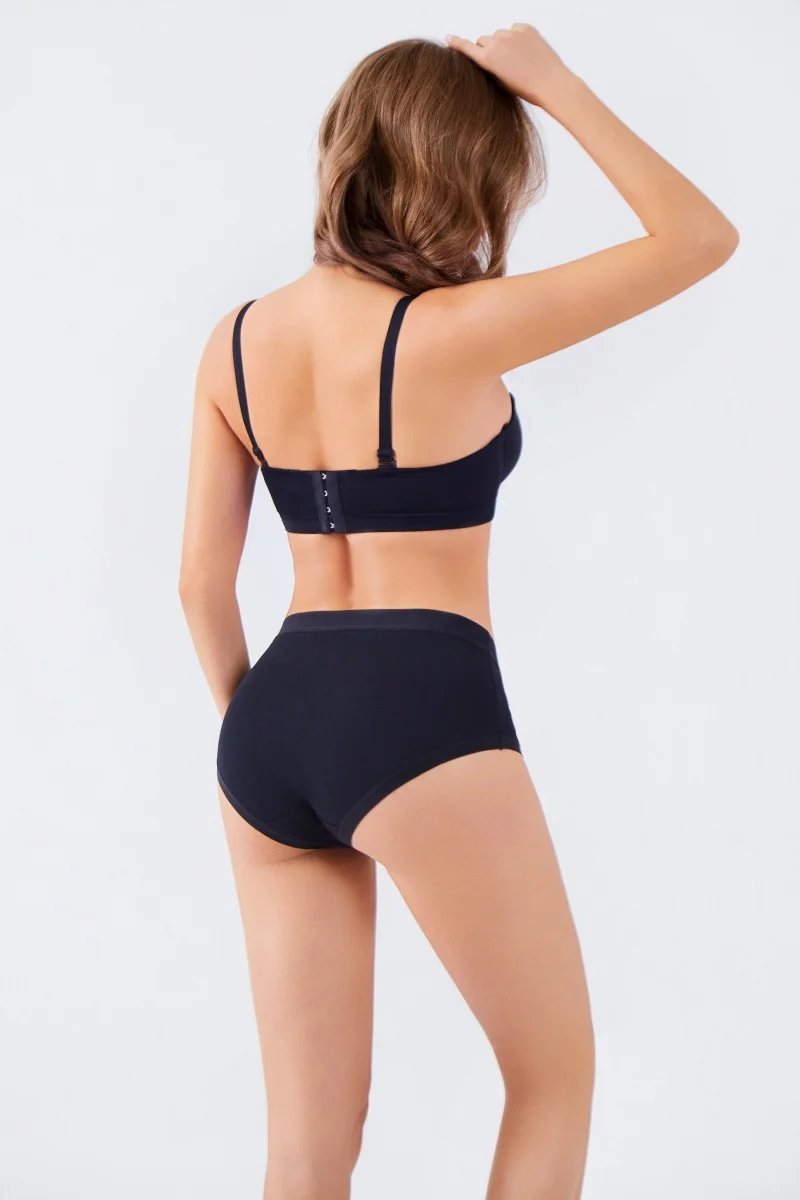 FINETOO 3Pcs/Set Seamless Cotton Panties Women Solid Color High Rise Elastic Briefs Female Soft Comfortable Breathable Underwear