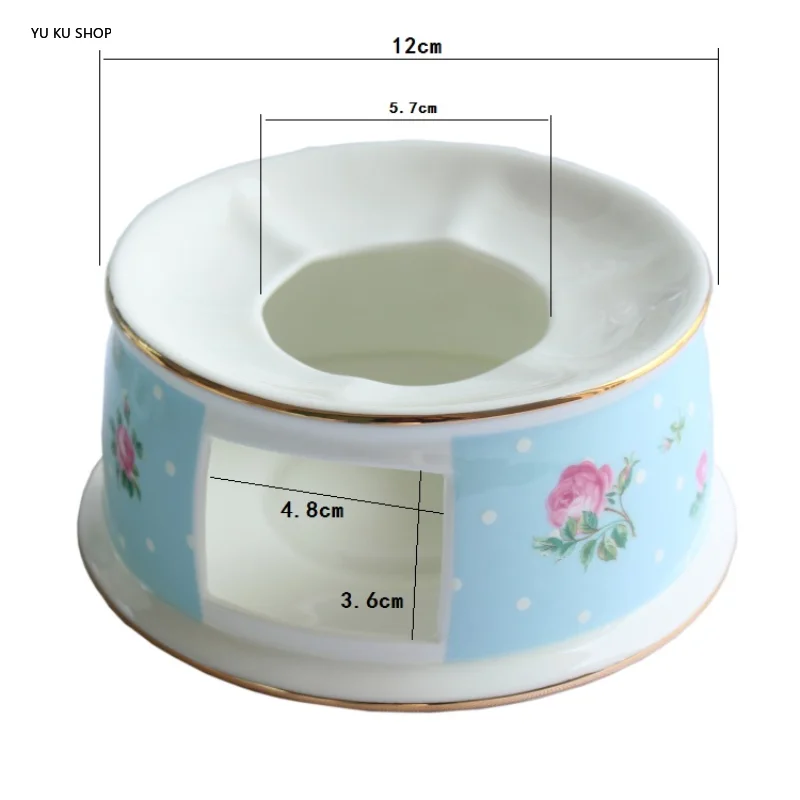 European Afternoon Tea Heater Warm Tea Fire Stove Bone China Coffee Ware Accessory Ceramic Teaware Heat Resisting Kettle Base