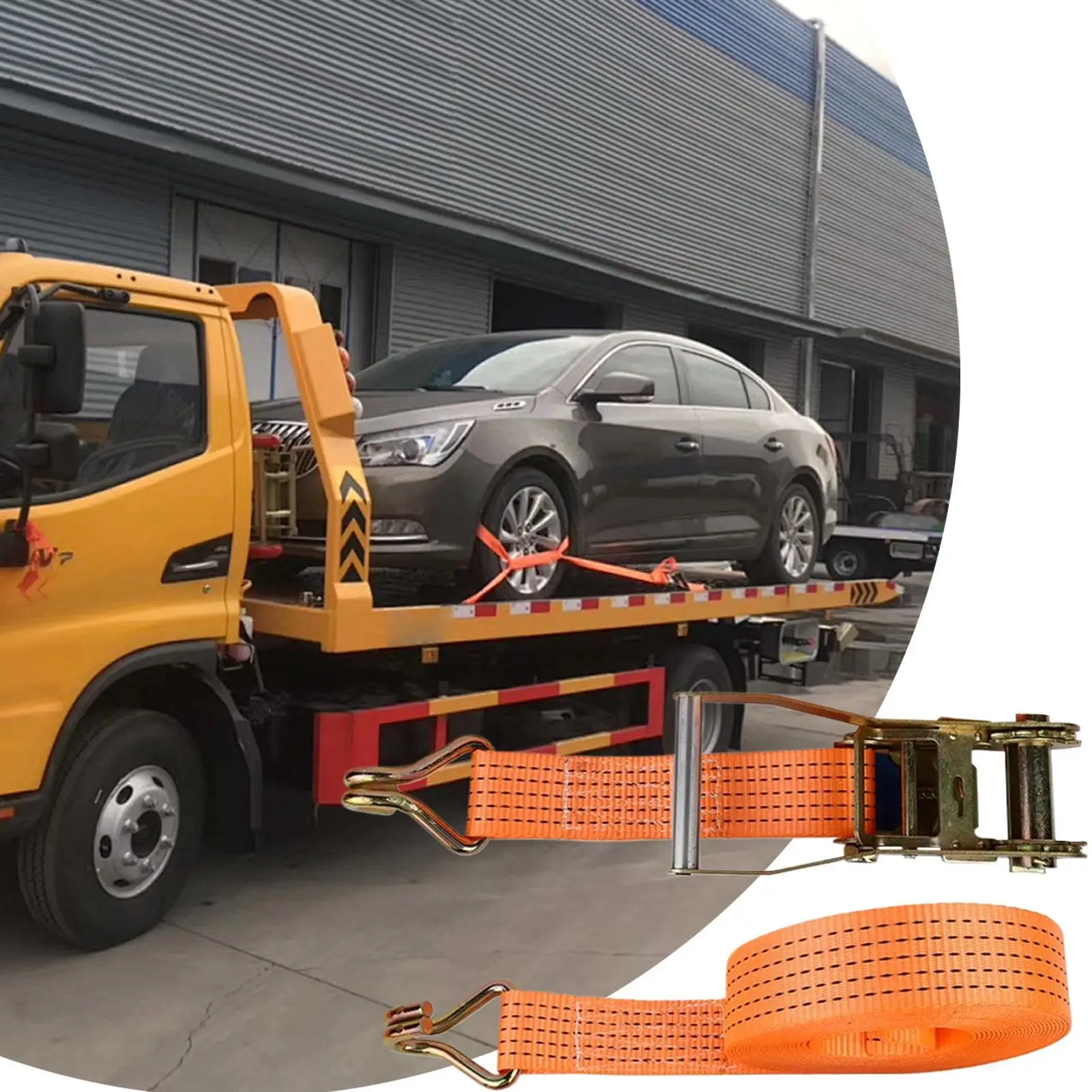 ホイールストラップ4本セット-ヘビーデューティー-テンショナー-ラチェットストラップ-車-バン-トラック-車両-バイク-バイク-ボート-カヤック-貨物用