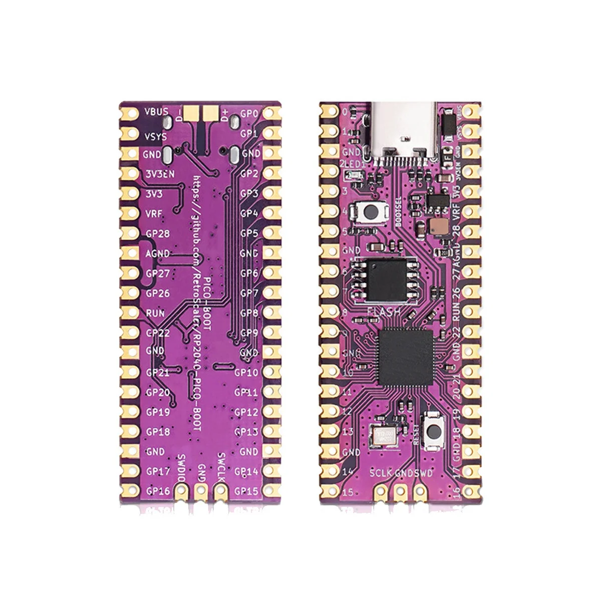 ABEP-Kit de tablero Raspberry Picoboot + lector de tarjetas GC2SD RP2040 Dual-Core 264KB SRAM + 16MB Flash RAM para consola de juegos Gamecube