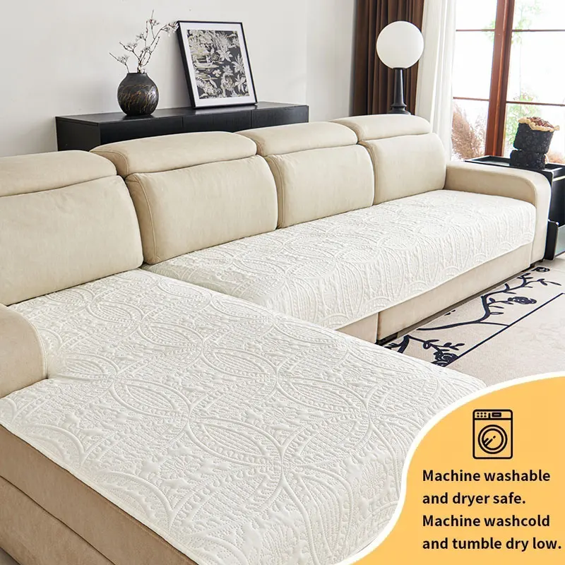 2-teiliges Sofakissen im europäischen Stil, geeignet für alle Jahreszeiten, mit drei Sitzen und einem rutschfesten High-End-Feeling. Sofakissen