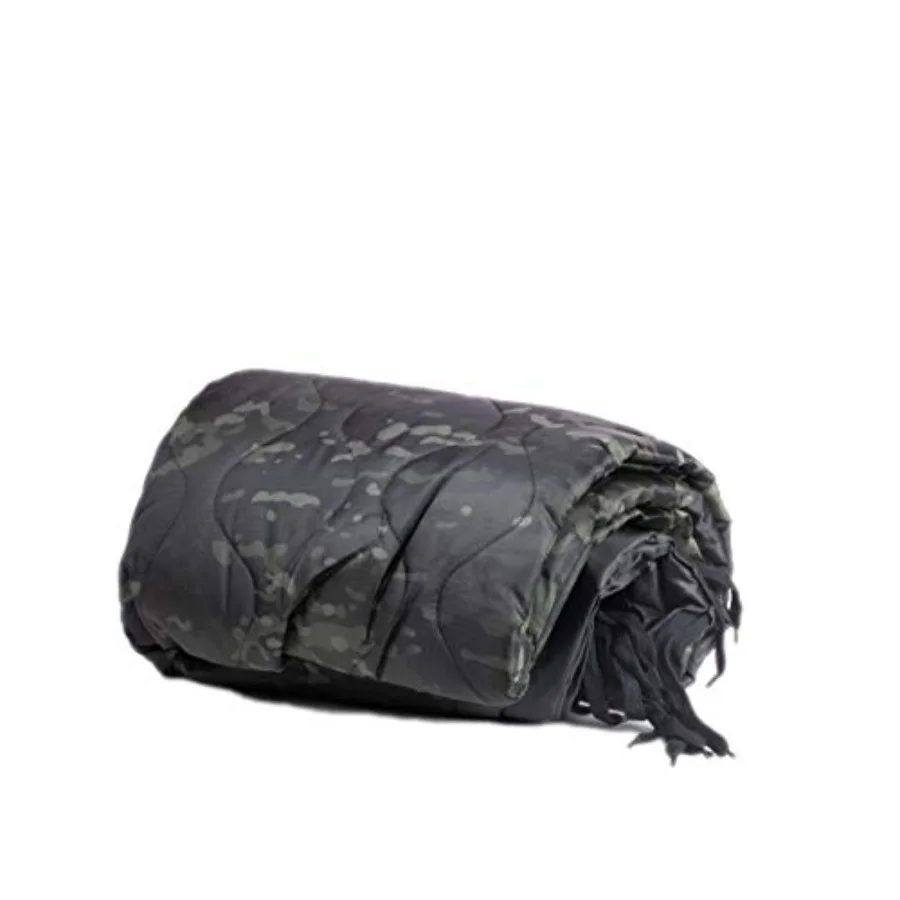

Camping Military Blanket Tactical Woobie Blanket Poncho Liner - Lightweight Multifunctional All Weather Blankets - Camping Gear