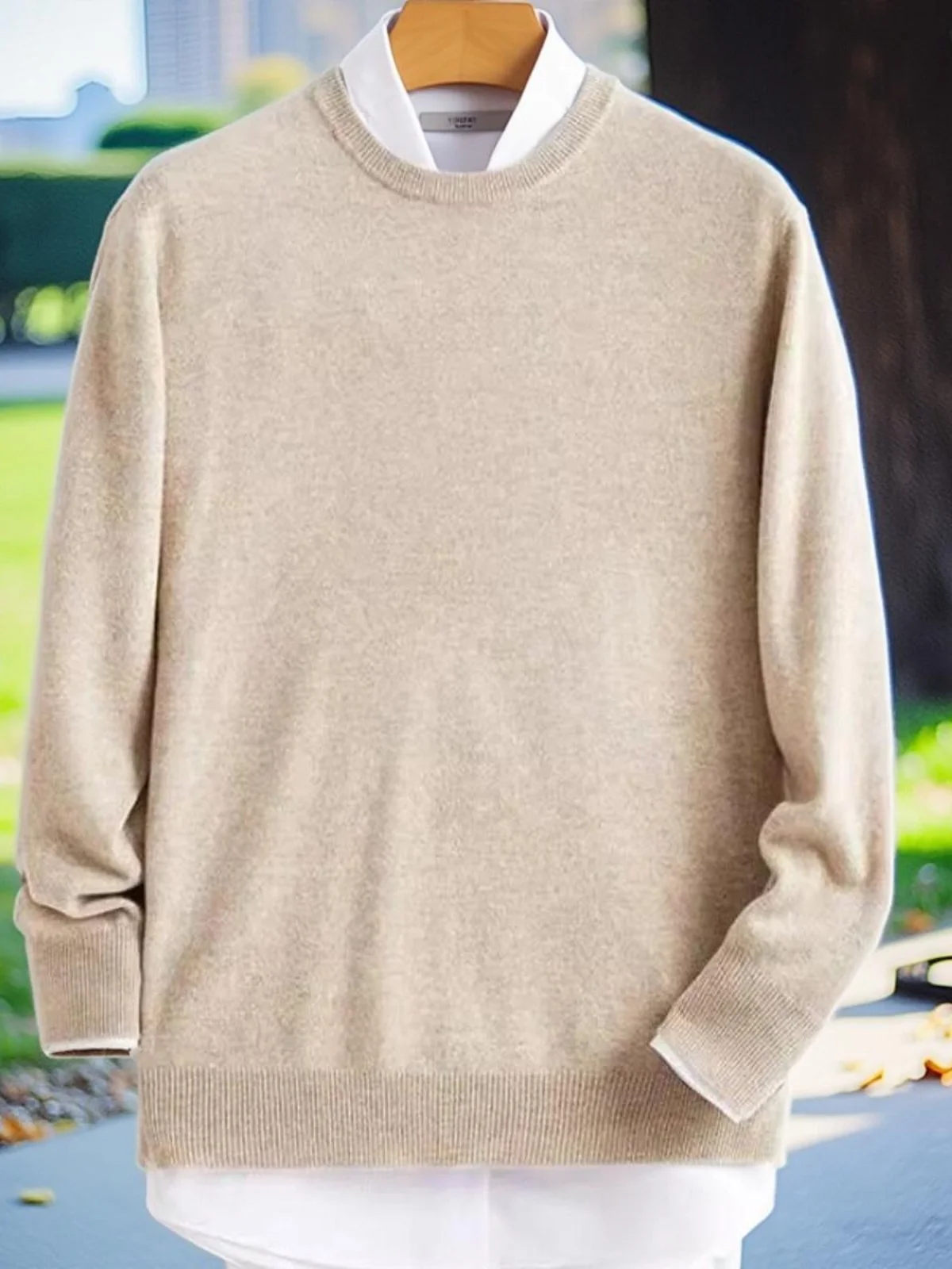 

Men's Autumn Winter Long Sve round Ne Knitwear Loose Fit Comfortable Basic Crew Ne Sweater Faionable Casual Top