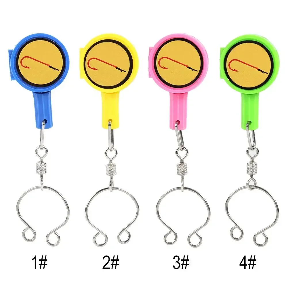 4 قطعة صندوق تخزين خطاف الصيد أداة عقدة سريعة ربطة عنق سريعة مسمار عقدة القاطع صيد السمك المحمولة في الهواء الطلق الأنهار البحيرات لوازم