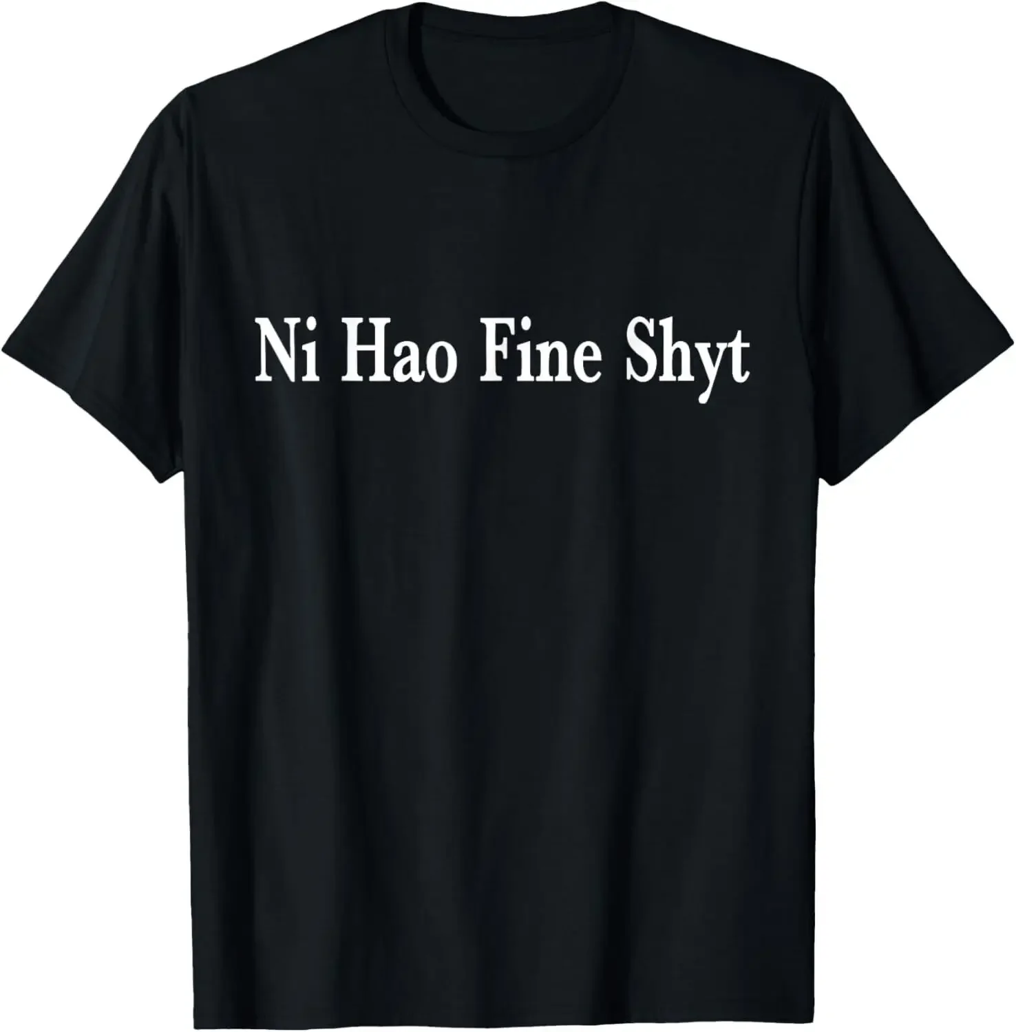 

Plus Size Ni Hao Fine Shyt Meme Slogan T-Shirt Graphic T Shirts Women Cartoon Print T-shirt Womansummer Spring Vintage Tee Tops